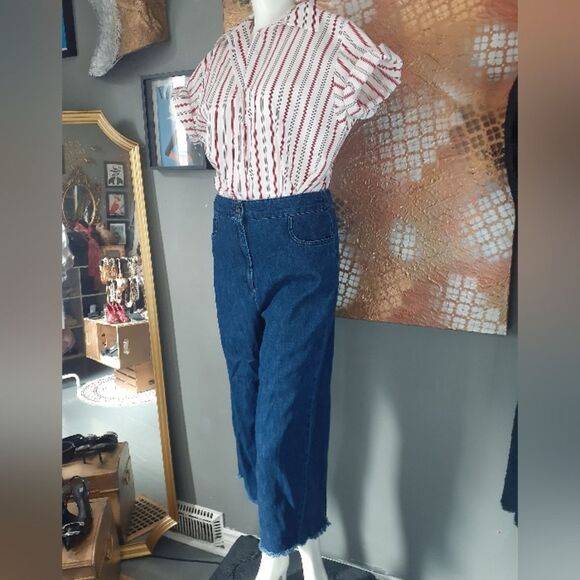 Zara Dark Wash Barrel Style Jeans - Picture 14 of 14